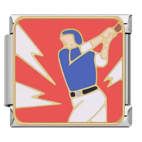Baseball Boy Charm