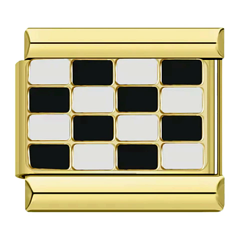 Race Flag Gold Charm