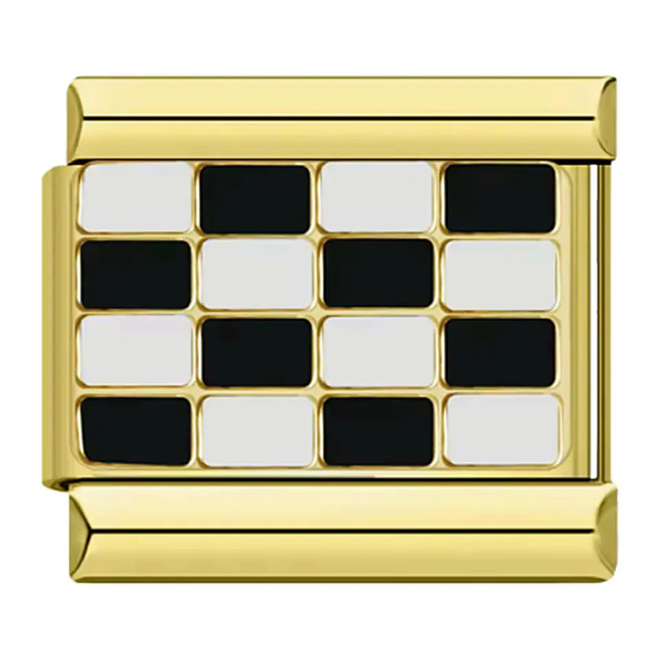 Race Flag Gold Charm 1