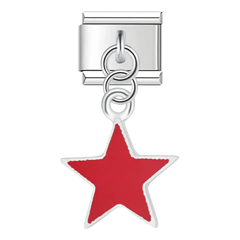 Red Star Pendant Charm