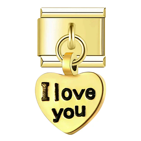 I Love U Pendant Charm