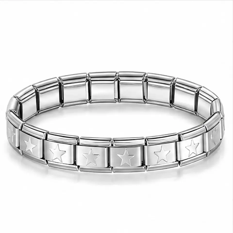 Exclusive Bracelet de estrellas plateadas  1