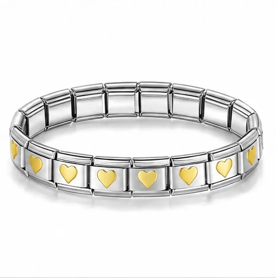 Exclusive Bracelet de corazones dorados 1