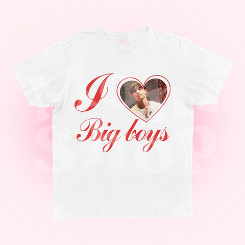 Polera I love big boys 