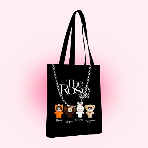 Tote bag rosebuds 
