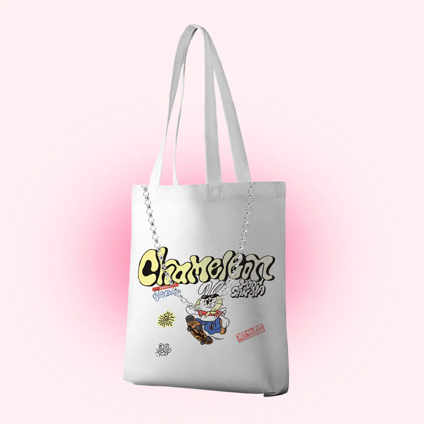 Tote bag chameleon  2