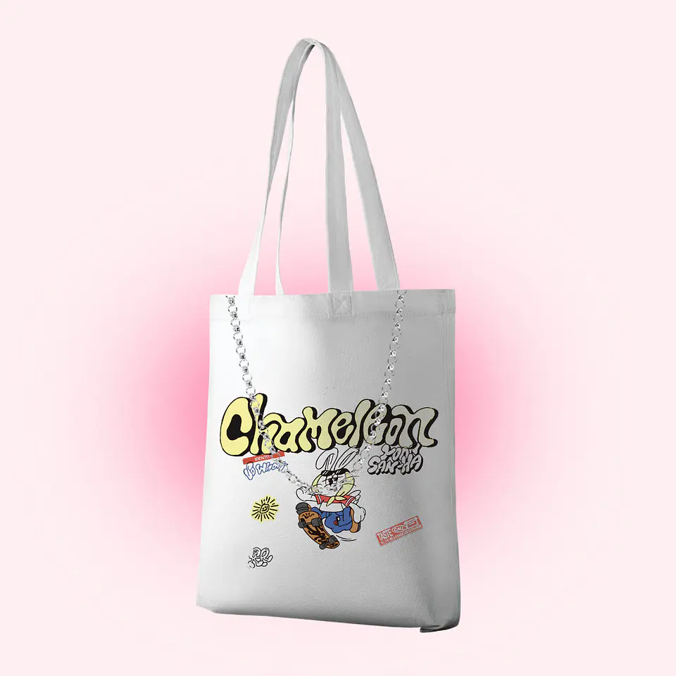 Tote bag chameleon  2