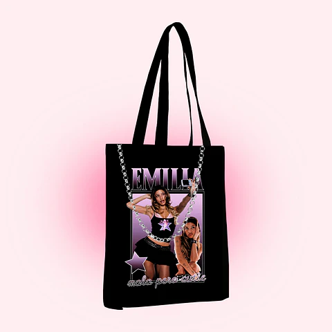 Tote bag purple emilia 