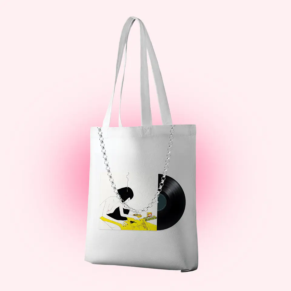 Tote bag lamp vinyl  2