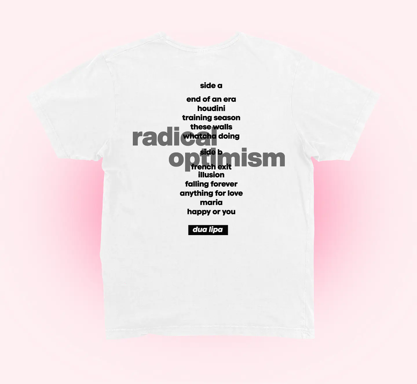 Polera Dua lipa radical optimism 5