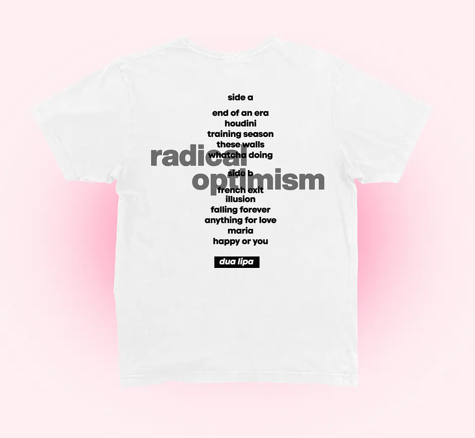 Polera Dua lipa radical optimism 5