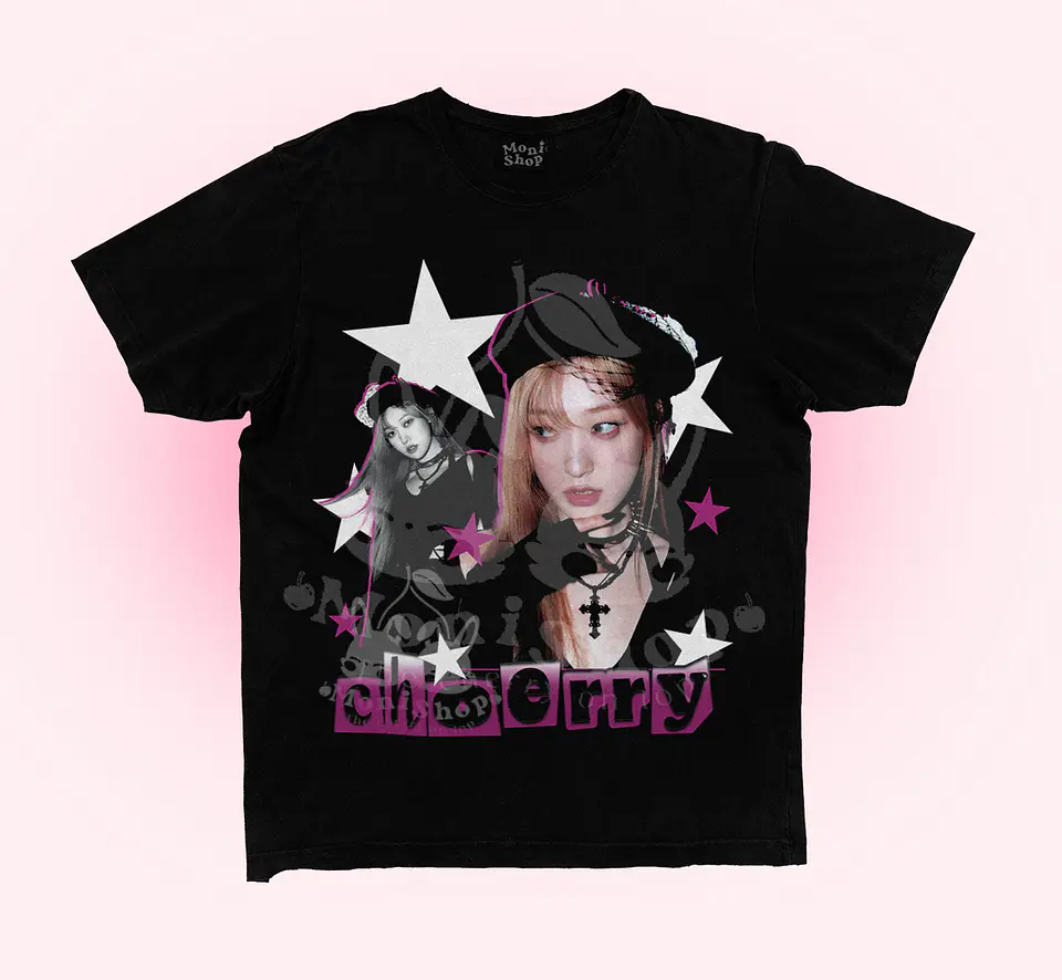 Polera ARTMS pink stars  5