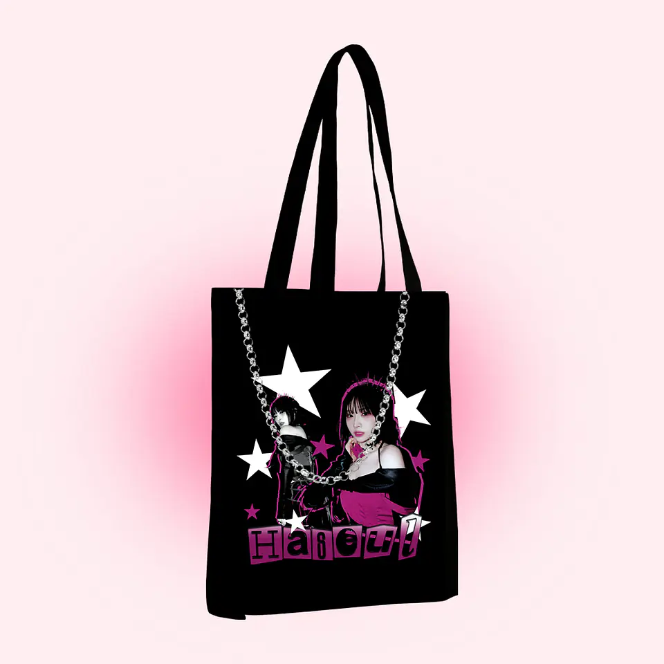 Tote bag artms pink stars 2