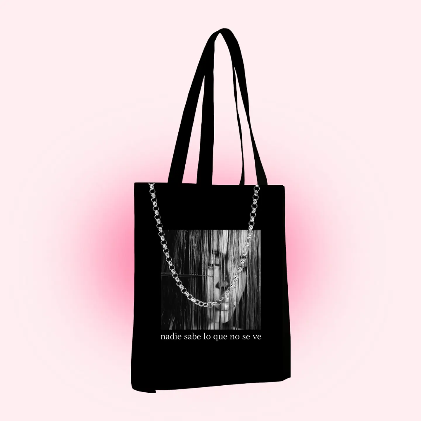 Tote bag 'nadie sabe lo que no se ve'  1