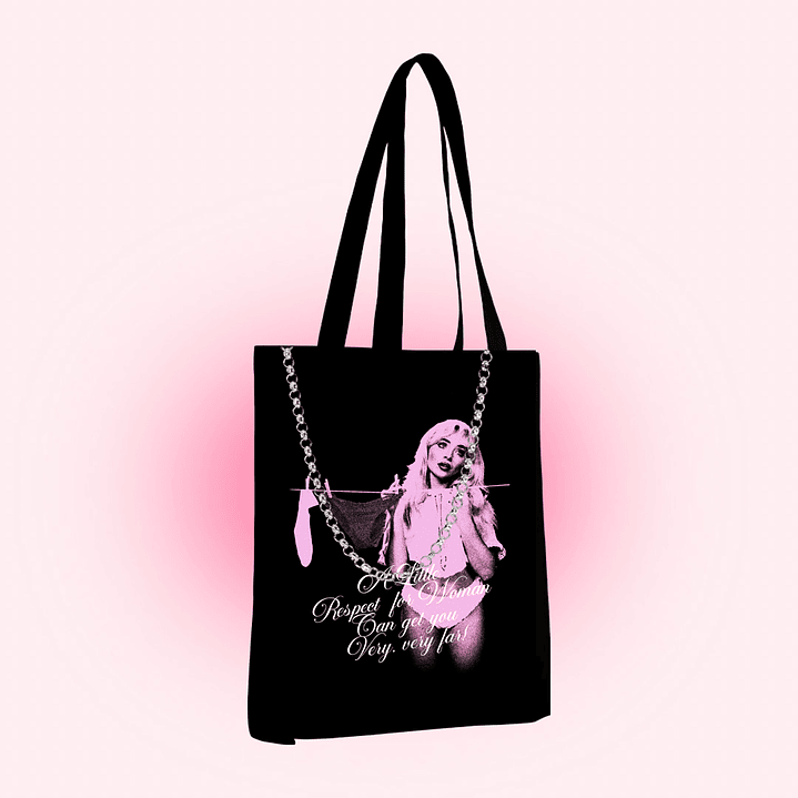 Tote bag 'a little respect' 1