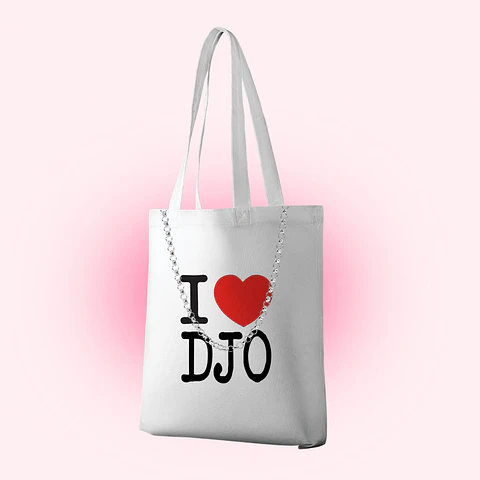 Tote bag I LOVE DJO 
