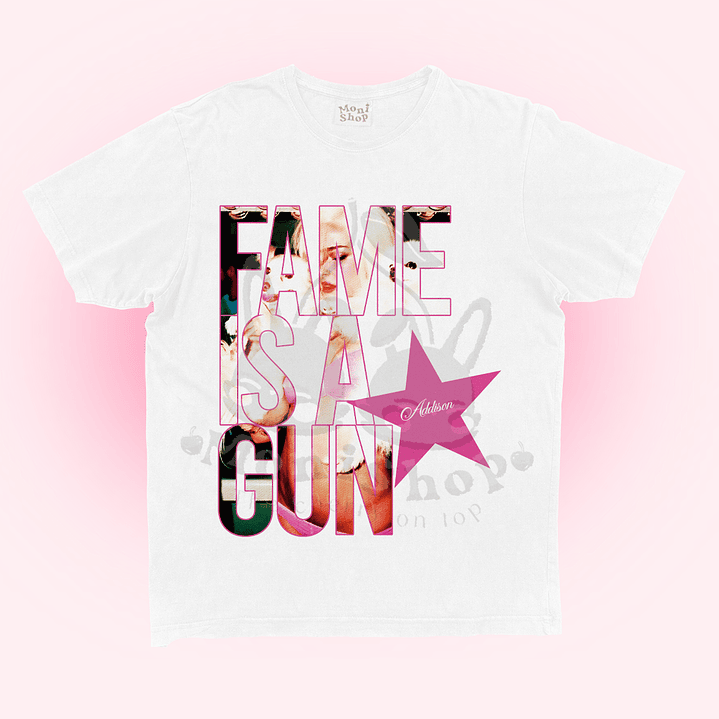 Polera Addison 'fame is a gun star' 1