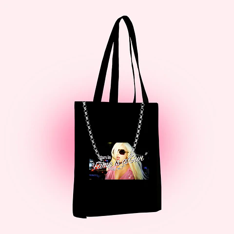 Tote bag 'fame is a gun'