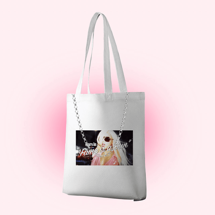 Tote bag 'fame is a gun' 2