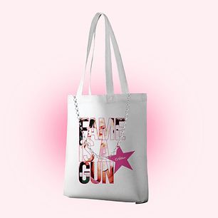 Tote bag Addison 'fame is a gun'
