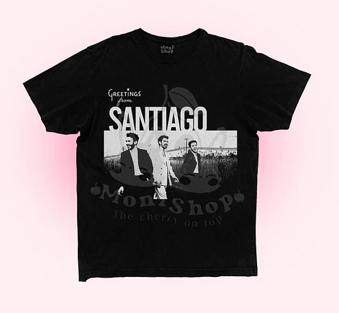 Polera Jonas greetings from SANTIAGO