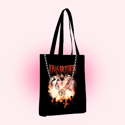 Tote bag Jonas Brothers fire