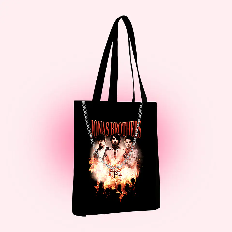 Tote bag Jonas Brothers fire 1