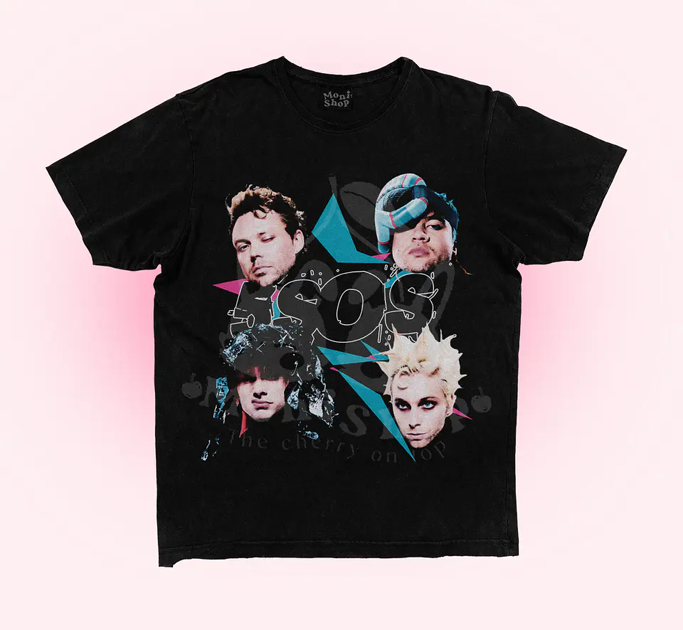 Polera 5SOS star 2