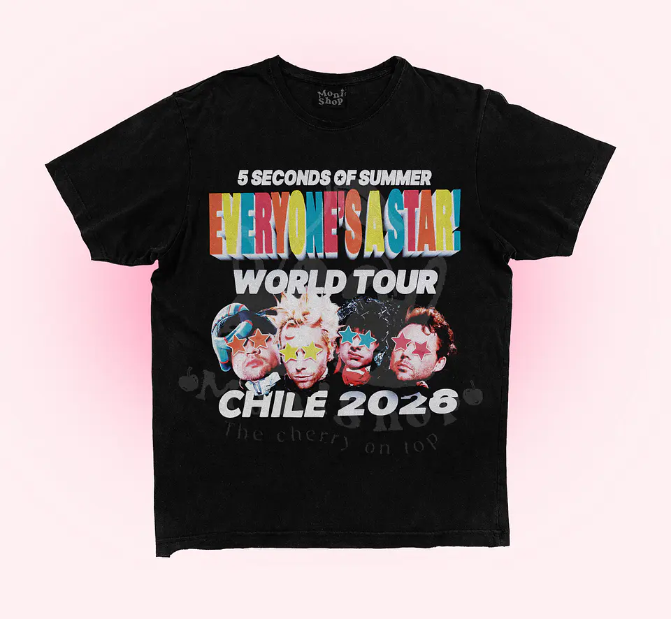 Polera 5SOS chile 2026 1