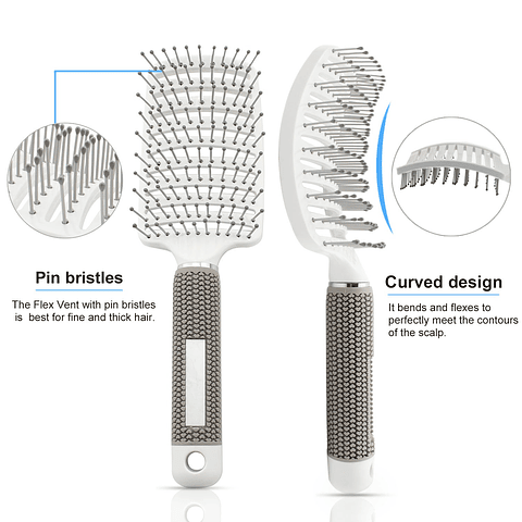 Vent Brush- Cepillo Resistente al Calor Blanco