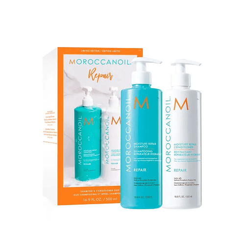 Duo Pack Moroccanoil Shampoo y Acondicionador Reparación 500ml