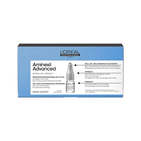Aminexil Advanced Ampollas Anticaída 10Und X 6Ml
