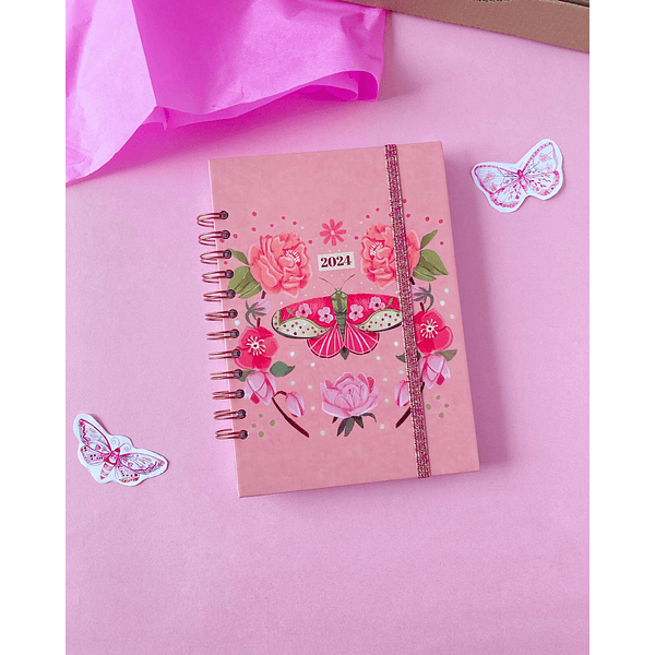 Planner 2024 Mariposa Nocturna Floral