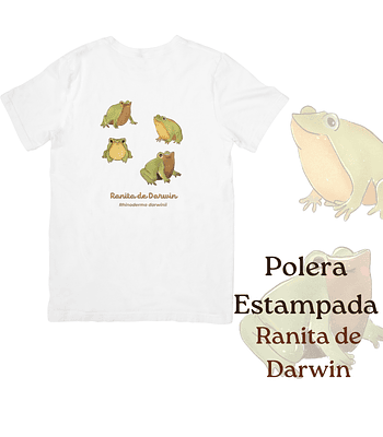 Polera de algodón Estampada Ranita de Darwin