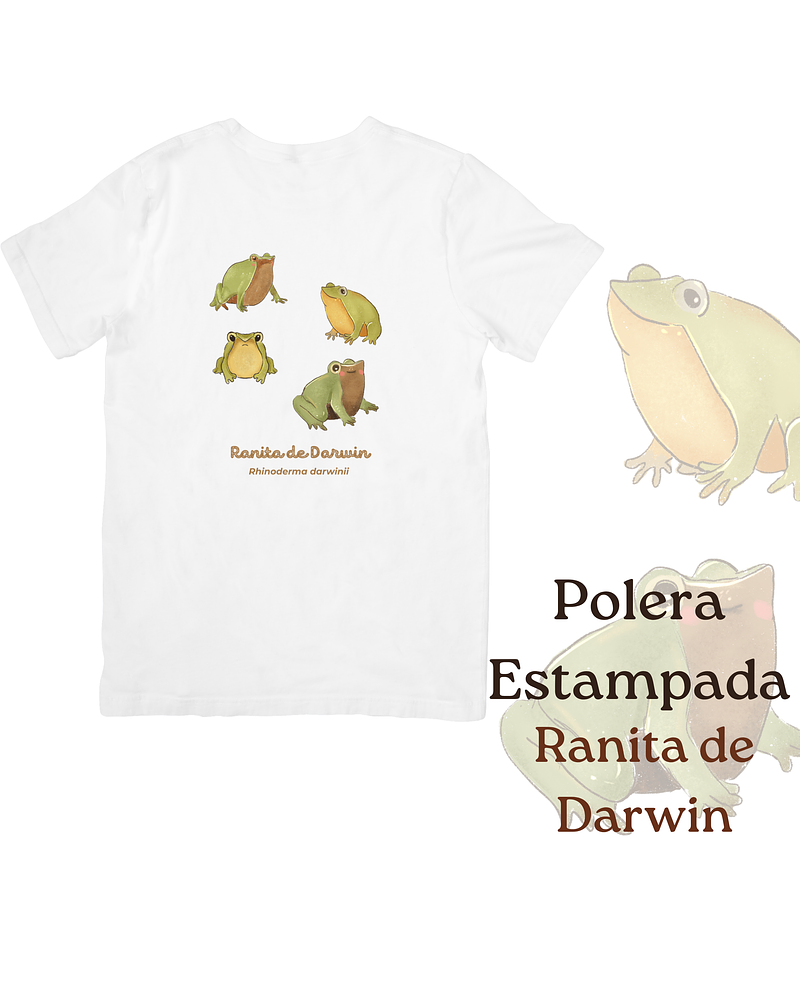Polera de algodón Estampada Ranita de Darwin