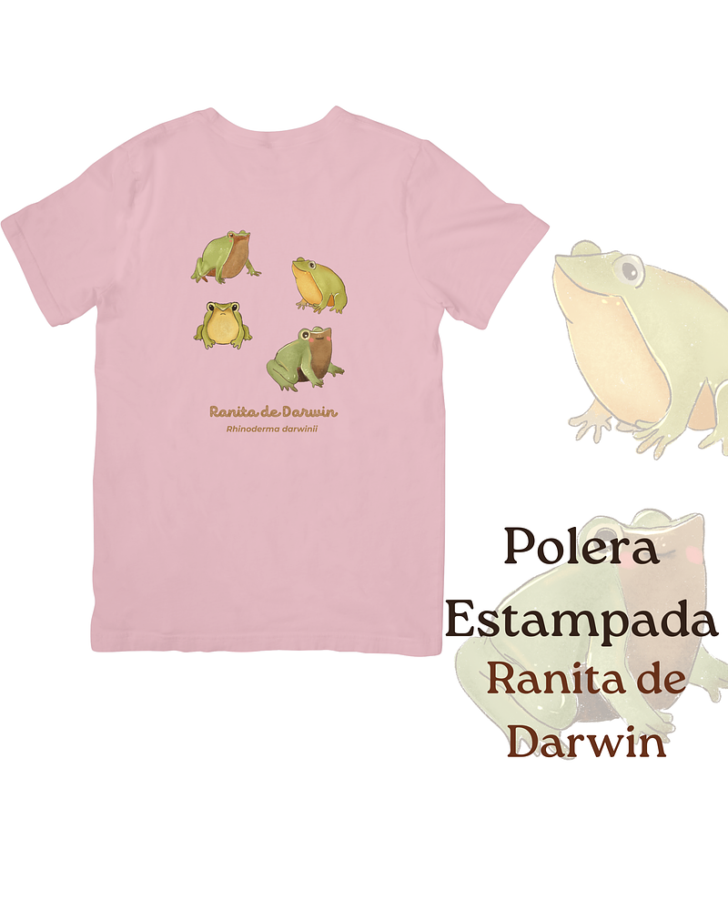 Polera de algodón Estampada Ranita de Darwin