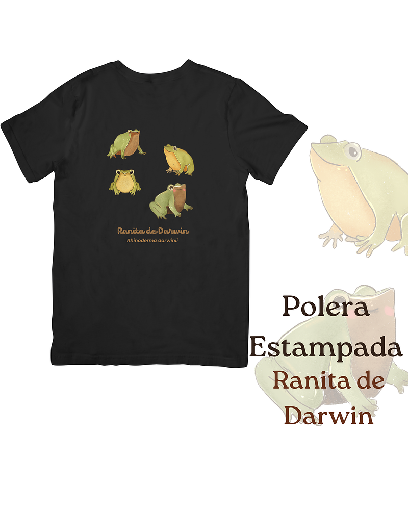 Polera de algodón Estampada Ranita de Darwin