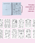 Planner Minimalista 2026 portada Gatitos flores