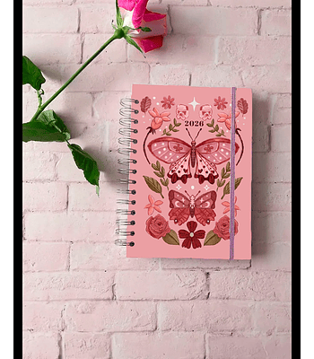 Planner Minimalista 2026 portada Mariposas Nocturnas