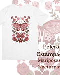 Polera de algodón Estampada Mariposas Nocturnas