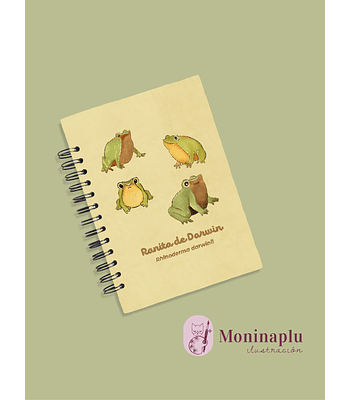 Cuaderno A5 Ranita de Darwin