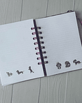 Mini Planner a6 perritos salchicha elegantes