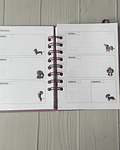 Mini Planner a6 perritos salchicha elegantes