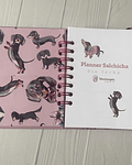 Mini Planner a6 perritos salchicha elegantes