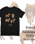 Polera de algodón Estampada Pudús
