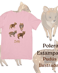 Polera de algodón Estampada Pudús
