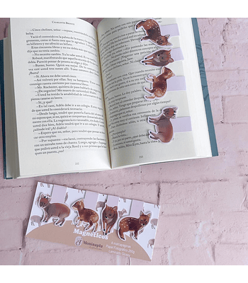 Marcapáginas Magnéticos Pudú | Papelería Ilustrada Chilena
