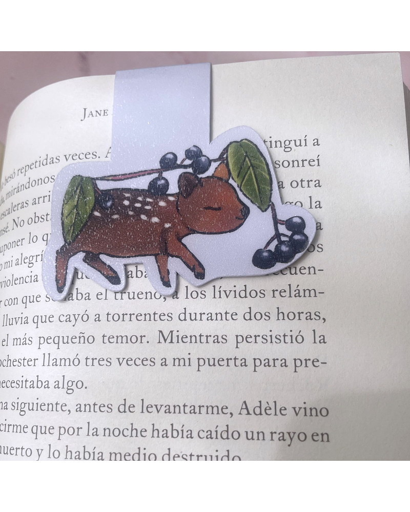 Marcapáginas Magnéticos Pudú diseño Chilco y Maqui | Papelería Ilustrada Chilena