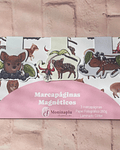 Marcapáginas Magnéticos Pudú diseño Chilco y Maqui | Papelería Ilustrada Chilena