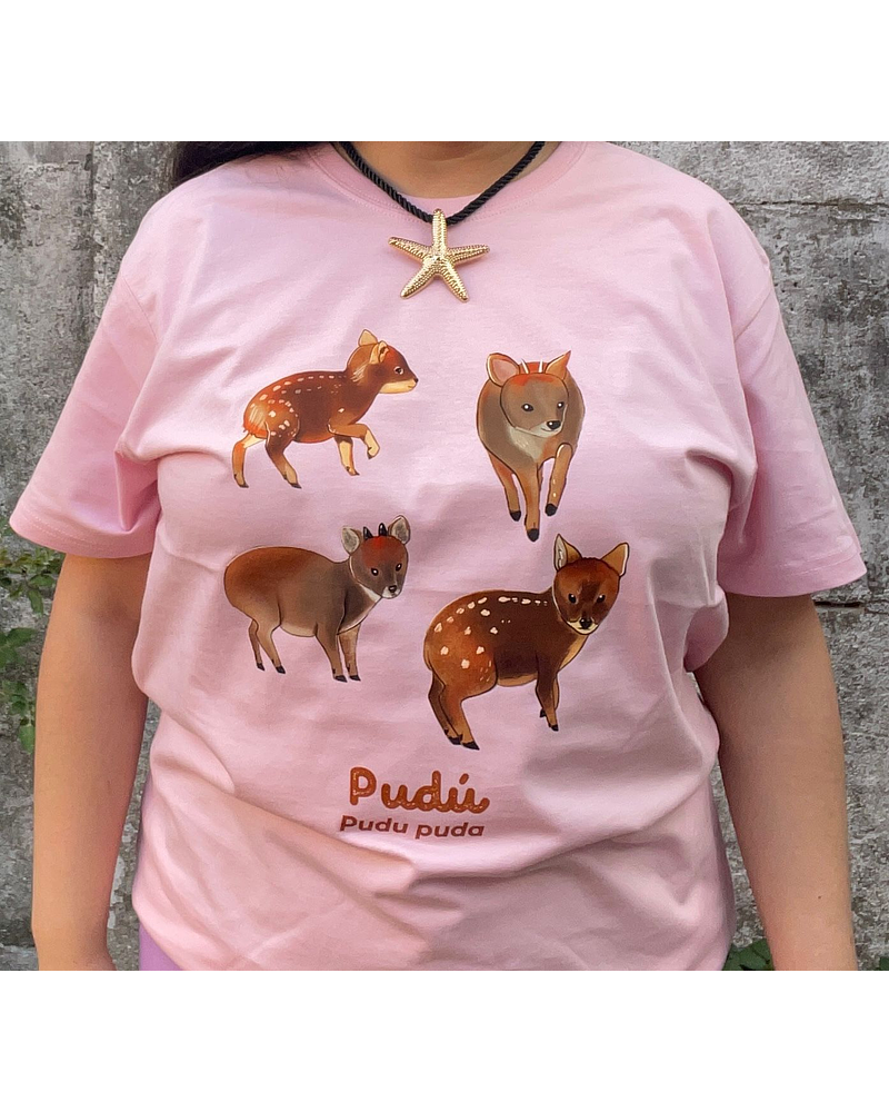 Polera de algodón Estampada Pudús